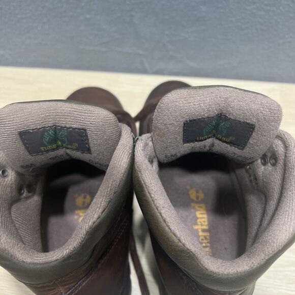 Vintage Timberland Brown Leather Ankle Boots euro Hiker 95310 Womens Size 6 - Picture 7 of 8